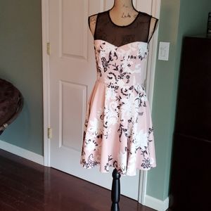 Trixxi Light Pink Floral Print Dress